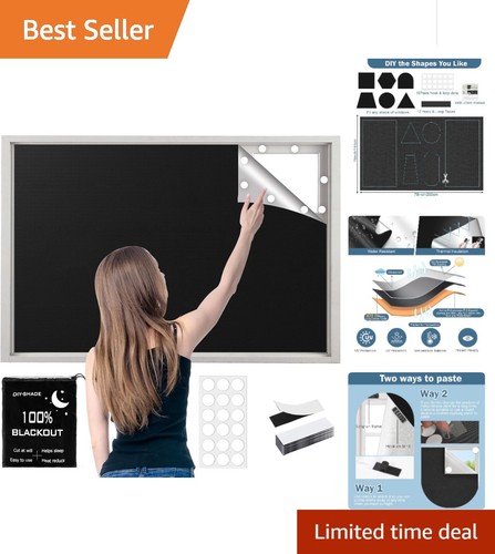 Adhesive blackout shades - blackout,