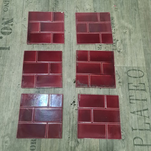Fireplace ceramic red - ceramic,