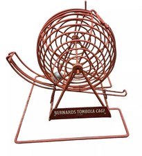 Vintage 1950s Bernards Tombola Bingo Red Cage - No Balls!
