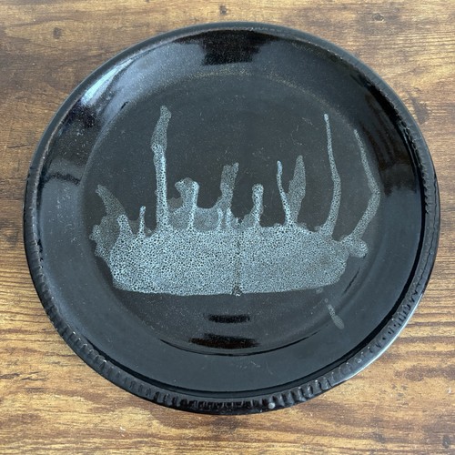 Studio pottery plate hand - studio,
