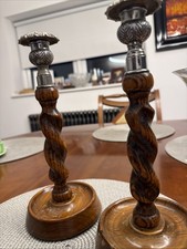 Antique Vintage Pair of Turned