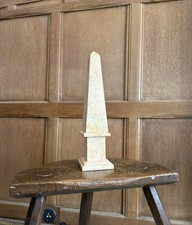 A 20th Century Salmon Pink, Marble Veneer Obelisk, 31cm tall, Neoclassical