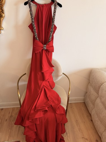 Red gown - gown,