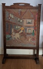 Vintage Wood & Glass Fire