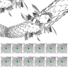 12 Pcs Silver Foil Garland
