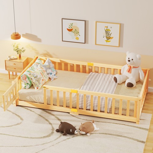 Toddler floor bed with