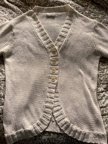 Toast cream cotton cardigan - toast,