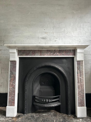 Marble fire surround for cast - fire,