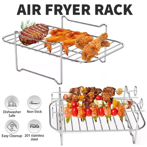 Stainless steel air fryer rack - steel,