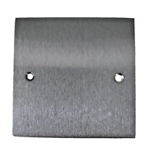 Single Blank Plate in Satin Chrome Heritage Brass Elite Range R.R.P £20.63