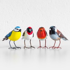Small 11cm bird colour metal - 11cm,