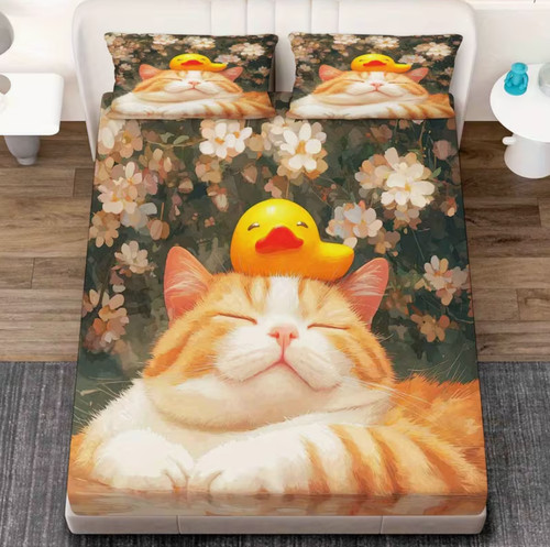Cartoon rubber duck fitted - rubber,