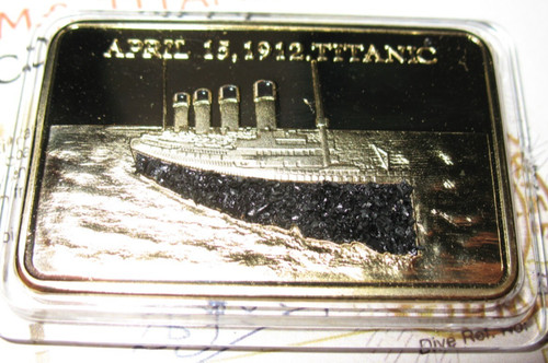 Rms titanic genuine coal - genuine,