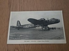 Vintage 1940s Short Stirling Bomber Postcard 