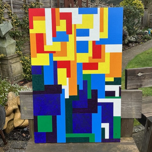 Contemporary acrylic abstract - acrylic,