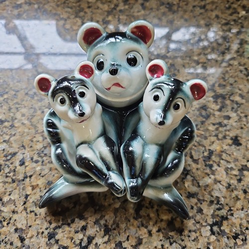 Vtg anthropomorphic 5pc bear - 5pc,