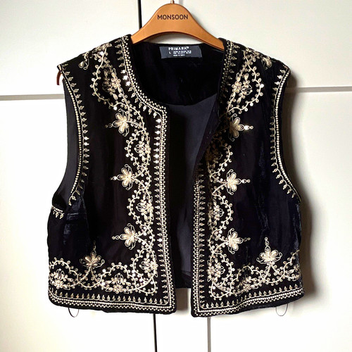 Primark black velvet floral - primark,