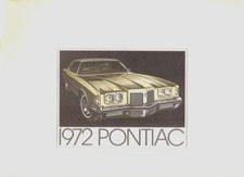 Pontiac Ventura LeMans Firebird Bonneville Grand Prix 1972 USA Market Brochure 