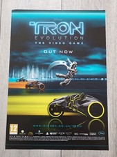 Disney Tron Evolution The Videogame Vintage (2010) Game Poster (PS3, 360) (RARE)