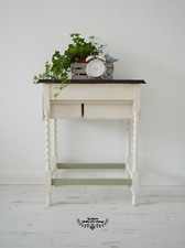 Console Table With 2 Draws Farmhouse Cottage Old Sewing Machine Rustic Table