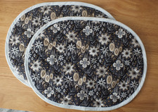 Pair of Quilted Oval Table