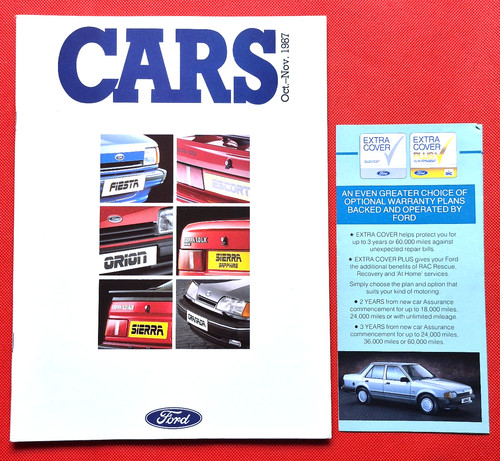 1987 ford cars brochure inc - cars,