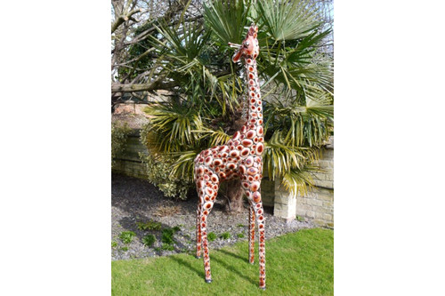 Large metal giraffe garden - large,