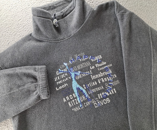 Vtg swatch fleece pullover - swatch,