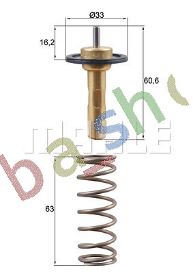 Cooling system thermostat - cooling,
