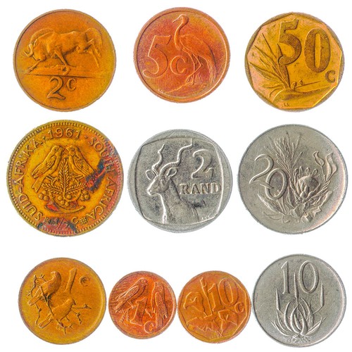 South african coins - 10,