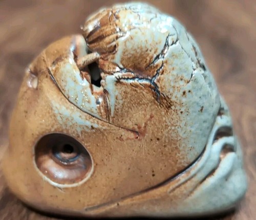 Art pottery glazed - , piranha