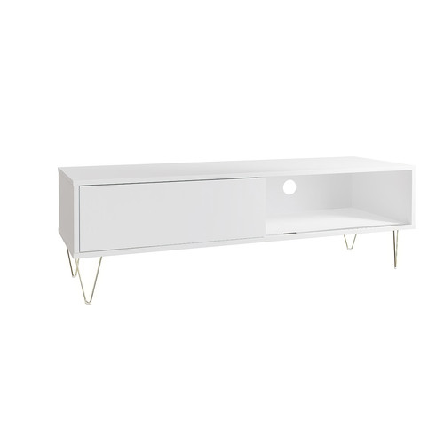 White unit cabinet with - tv,
