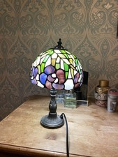 Navy Blue Floral Tiffany Style