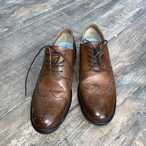 Base london tan brogue shoes - base,