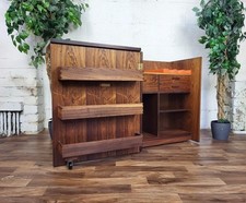 Vintage Mid-Century Dyrlund Rosewood Captains Bar By Erik Buch Cocktail Cabinet