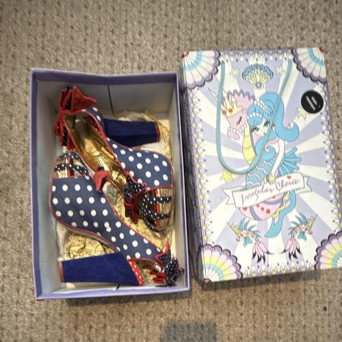 Irregular choice blue polka - irregular,
