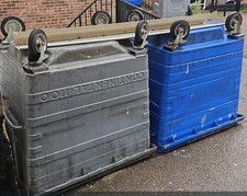 1100 Litre Metal Wheelie Bin Taylor Style /Waste Skip or bin.