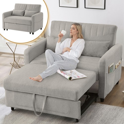 Seater pull out sofa bed - out,
