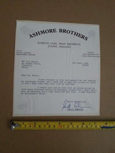 Gerald ashmore racing driver - ashmore,