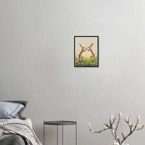 Hare boxing art - art, ready