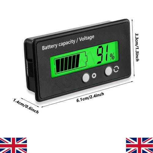 Lcd digital 12v battery charge - 12v,