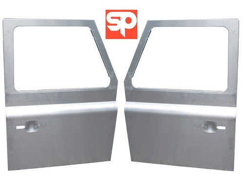 Pair front aluminium door - aluminium,
