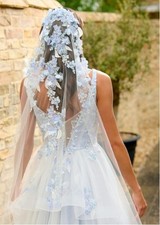 Richard Designs Forget-Me-Not wedding veil (Ivory)
