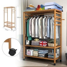 Heavy duty wooden clothes rail - heavy,