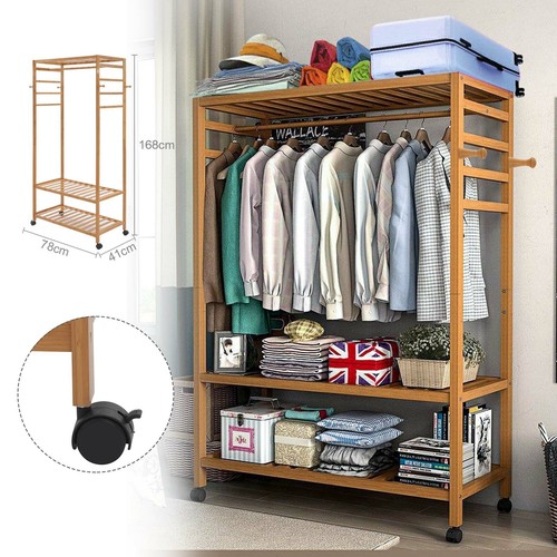 Heavy duty wooden clothes rail - duty,