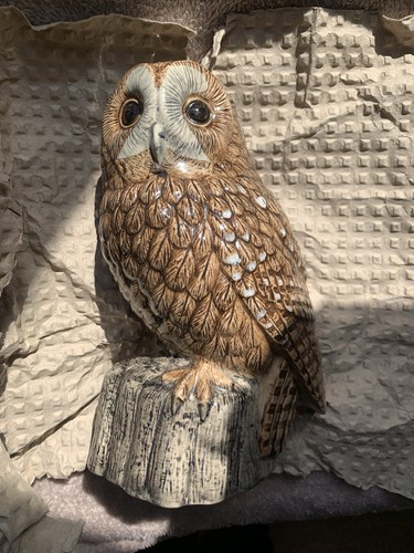 Quail tawny owl vase - quail,