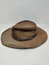 Jacaru Australia Hat Wallaroo Suede Style Size Small Crocodile Dundee