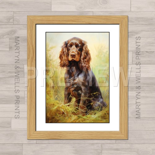 Cocker spaniel print l - by,
