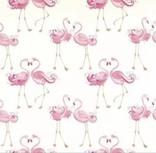 2 x Laura Ashley Kids Pretty Flamingo Pink Wallpaper Rolls