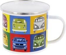VW Collection - Volkswagen Hippie Bus T1 Camper Van Enamel Coffee Tea Mug